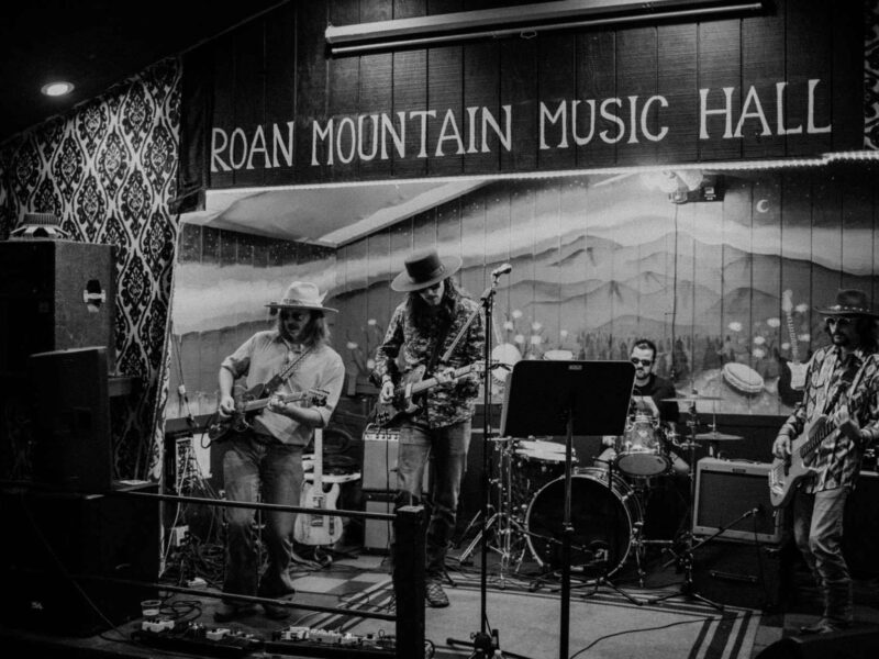 Music in the Village with Preston Benfield Band - An atmospheric outdoor concert at Beech Mountain Resort.