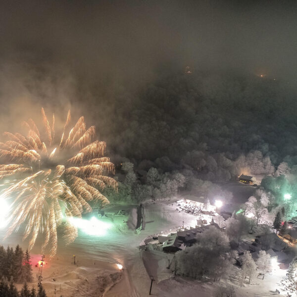 Fireworks on New Years Eve at Beech Mountain Resort